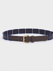 OSPREY LONDON Saddle Leather Mendoza Belt - Image 1 of 3