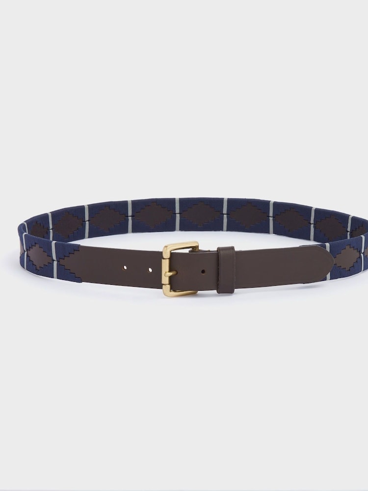 OSPREY LONDON Saddle Leather Mendoza Belt - Image 1 of 3