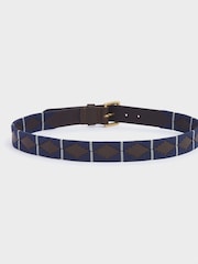 OSPREY LONDON Saddle Leather Mendoza Belt - Image 2 of 3
