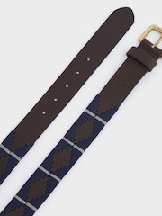 OSPREY LONDON Saddle Leather Mendoza Belt - Image 3 of 3