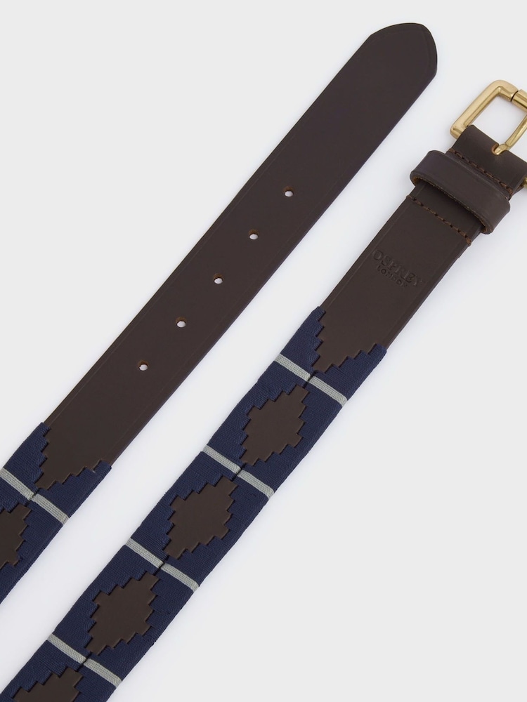 OSPREY LONDON Saddle Leather Mendoza Belt - Image 3 of 3