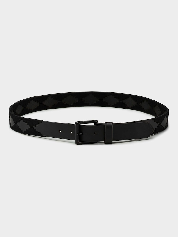 OSPREY LONDON Saddle Leather Mendoza Belt - Image 1 of 2