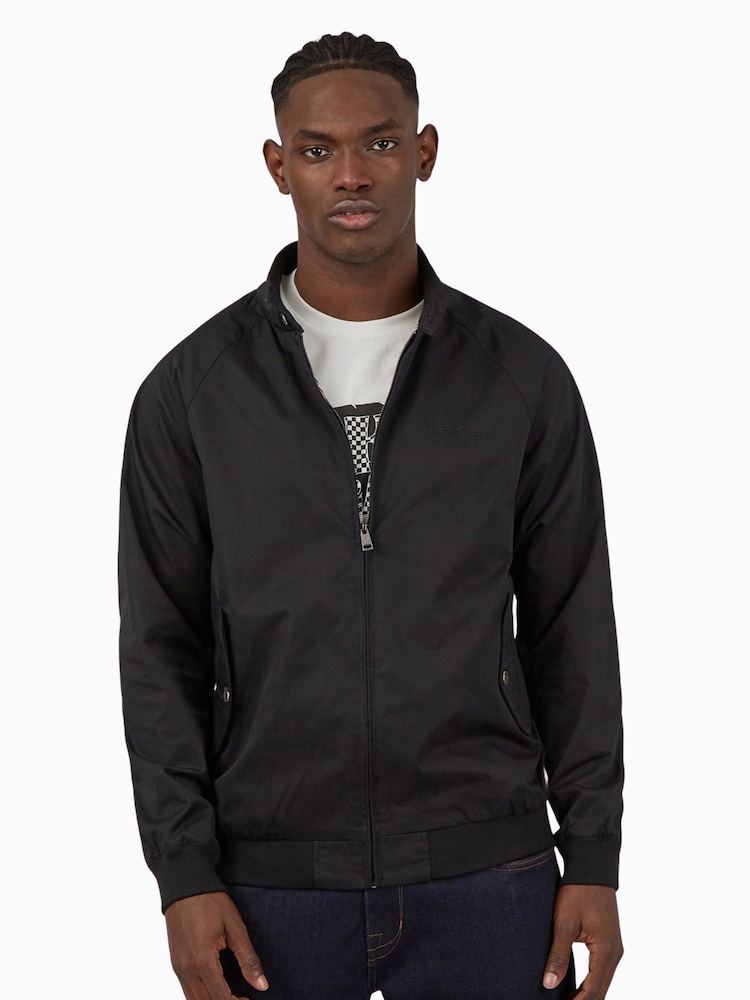 Ben Sherman Black Signature 100% Cotton Harrington Jacket - Image 1 of 9