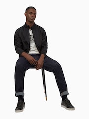 Ben Sherman Black Signature 100% Cotton Harrington Jacket - Image 3 of 9