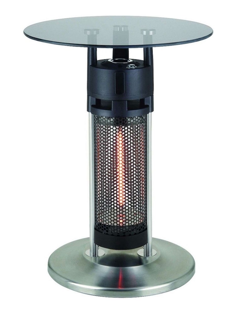 Tepro Black Garden Monterey 12kW Glass Table Bar Patio Outdoor Heater - Image 1 of 1