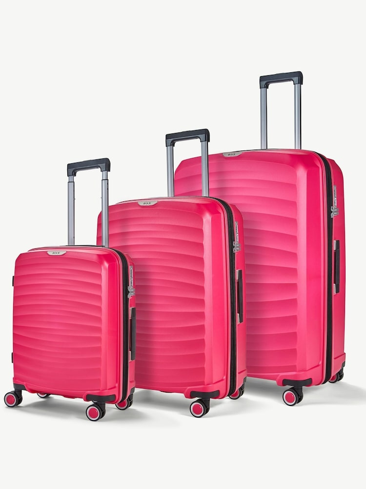Rock Luggage Sunwave 3pc Suitcases Set - Image 1 of 3