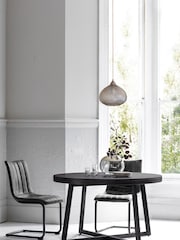 Gallery Home Black Norfolk Round 4 Seater Dining Table - Image 1 of 3