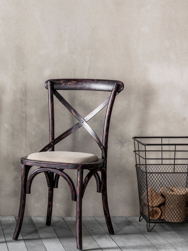 Gallery Home Set of 2 Black Boston Dining Chairs - Image 1 of 2