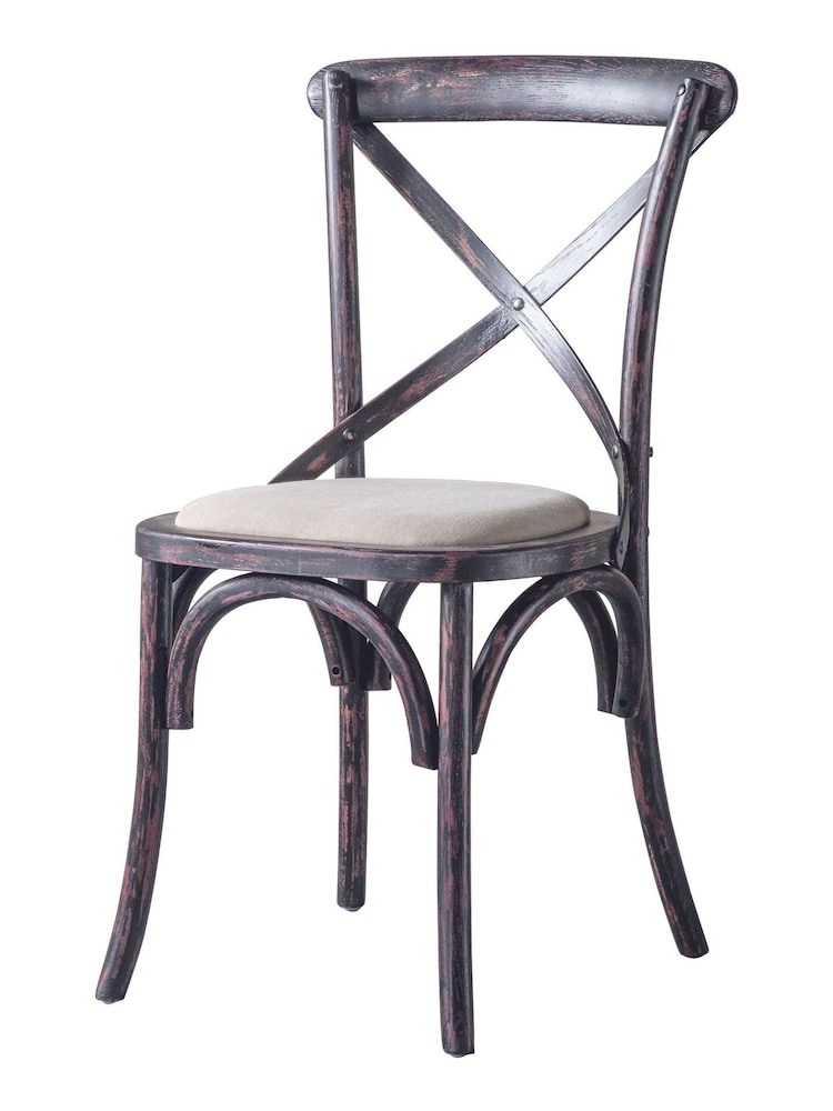 Gallery Home Set of 2 Black Boston Dining Chairs - Image 2 of 2