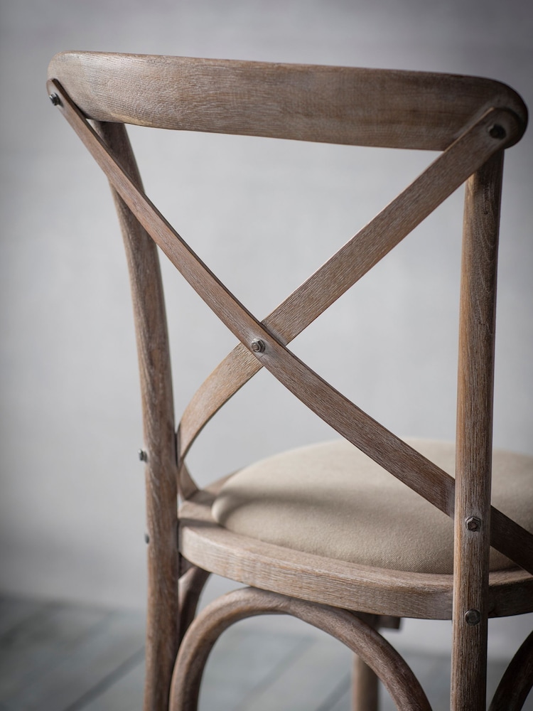 Gallery Home Set of 2 Natural Boston Dining Chairs - Image 2 of 3