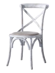 Gallery Home Set of 2 White Boston Dining Chairs - Image 2 of 2