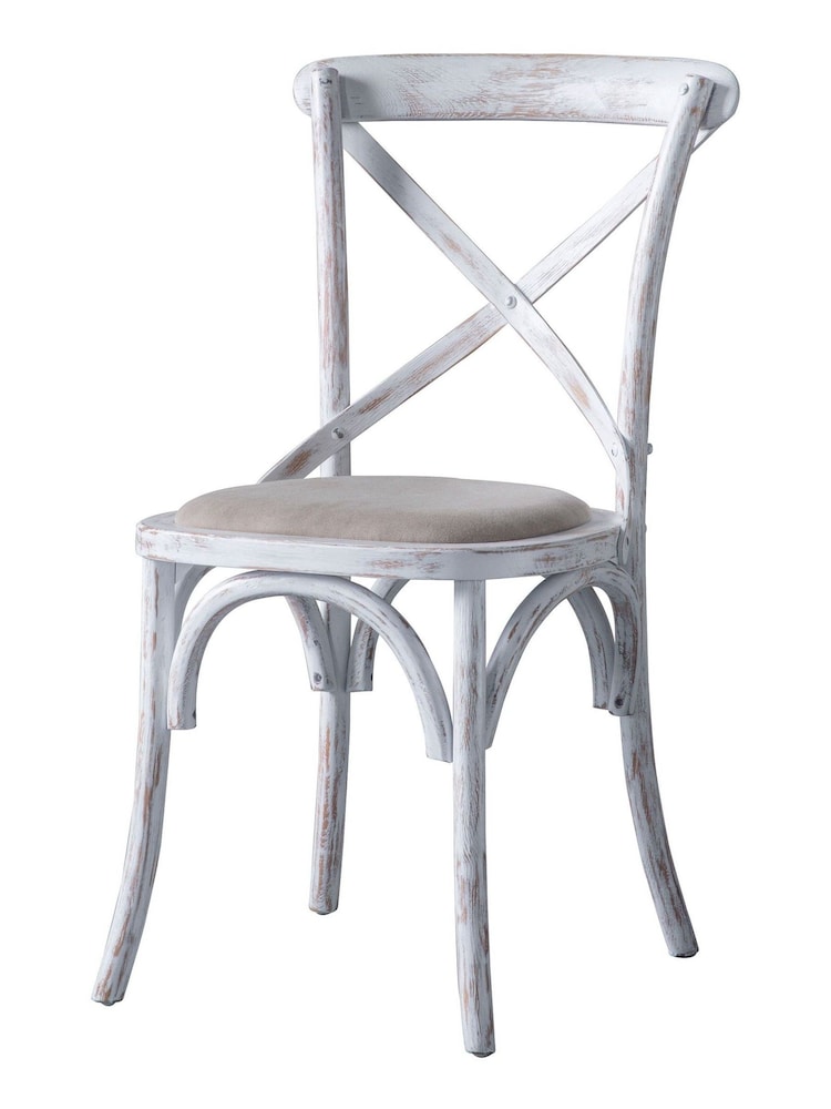 Gallery Home Set of 2 White Boston Dining Chairs - Image 2 of 2