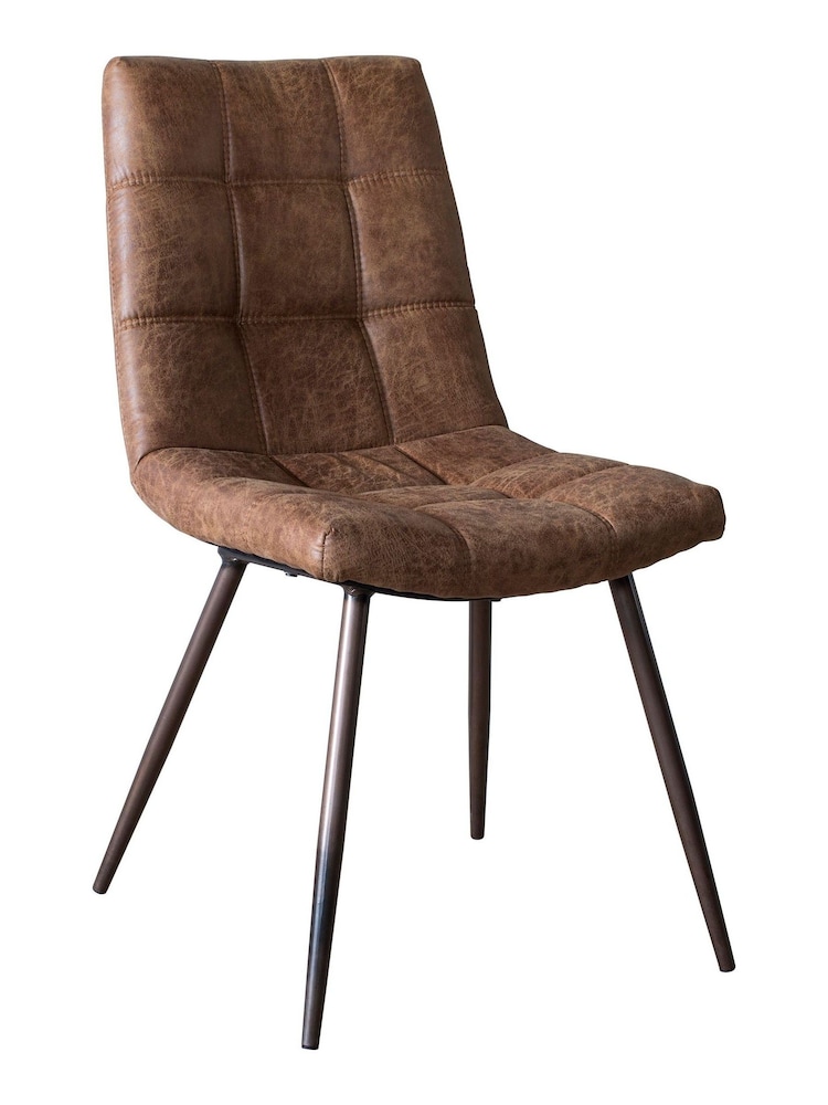 Gallery Home Set of 2 Brown Dallas Dining Chairs - Image 3 of 3