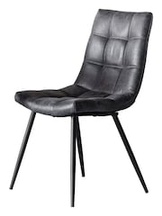 Gallery Home Set of 2 Grey Dallas Dining Chairs - Image 3 of 4