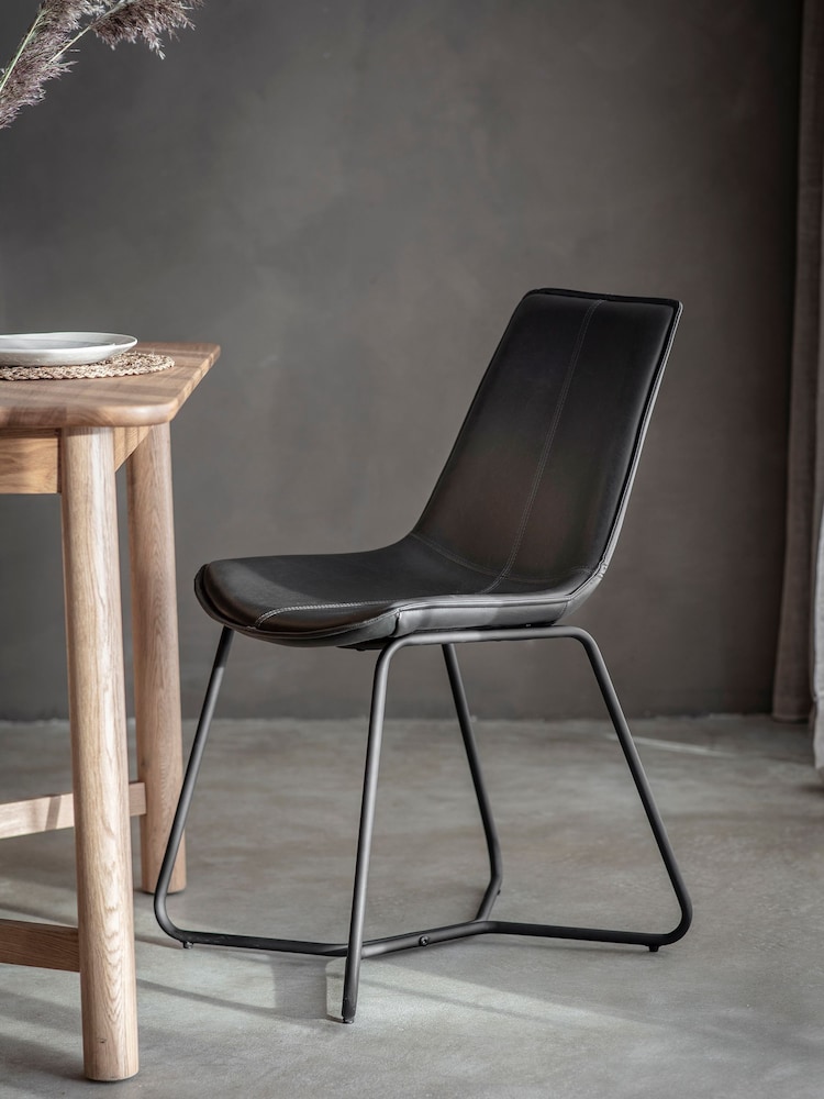 Gallery Home Set of 2 Grey Texas Dining Chairs - Image 1 of 2