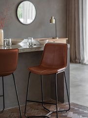 Gallery Home Set of 2 Brown Texas Bar Stools - Image 1 of 3