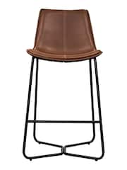Gallery Home Set of 2 Brown Texas Bar Stools - Image 3 of 3
