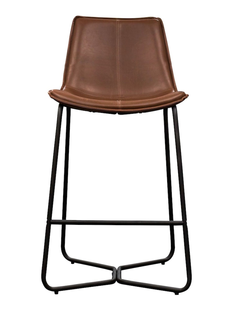 Gallery Home Set of 2 Brown Texas Bar Stools - Image 3 of 3