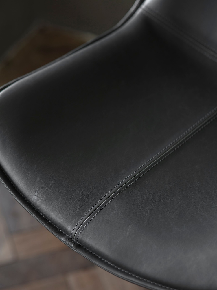 Gallery Home Set of 2 Grey Texas Bar Stools - Image 2 of 3