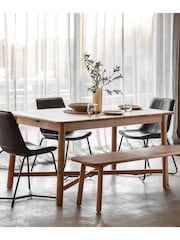 Gallery Home Natural Columbia Dining Bench - Image 1 of 3