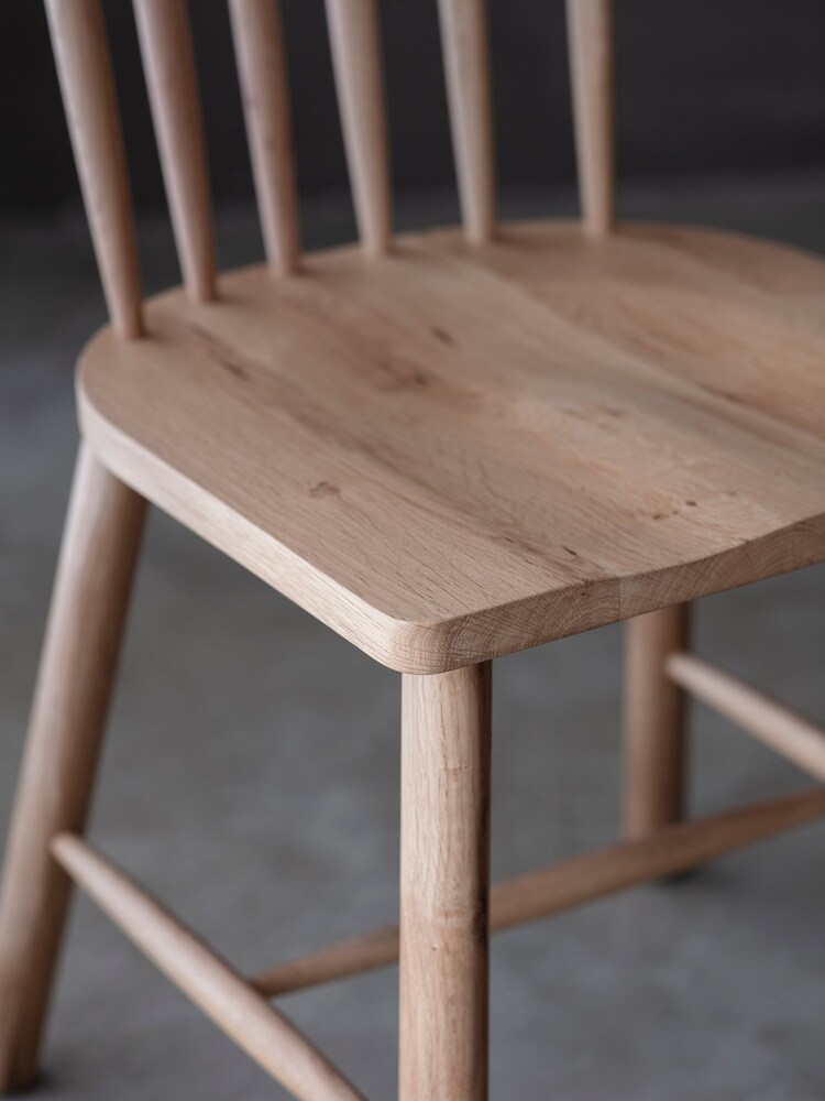 Gallery Home Natural Set of 2 Columbia Dining Chairs - Image 2 of 3