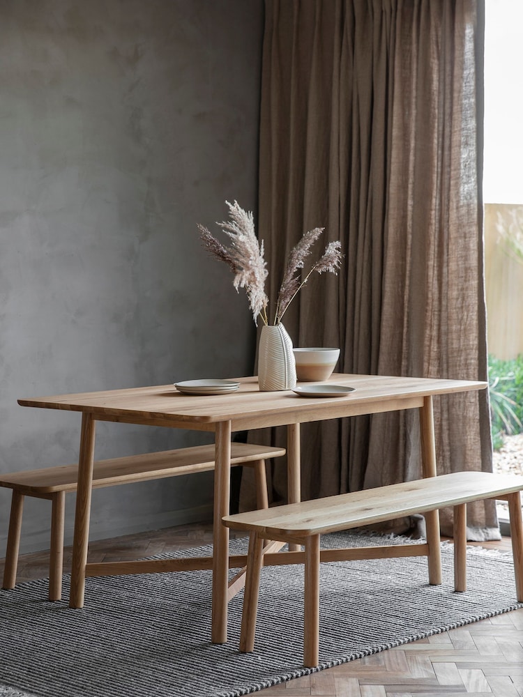 Gallery Home Natural Columbia 6 Seater Dining Table - Image 1 of 3