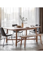 Gallery Home Natural Columbia 8 Seater Extending Dining Table - Image 1 of 4