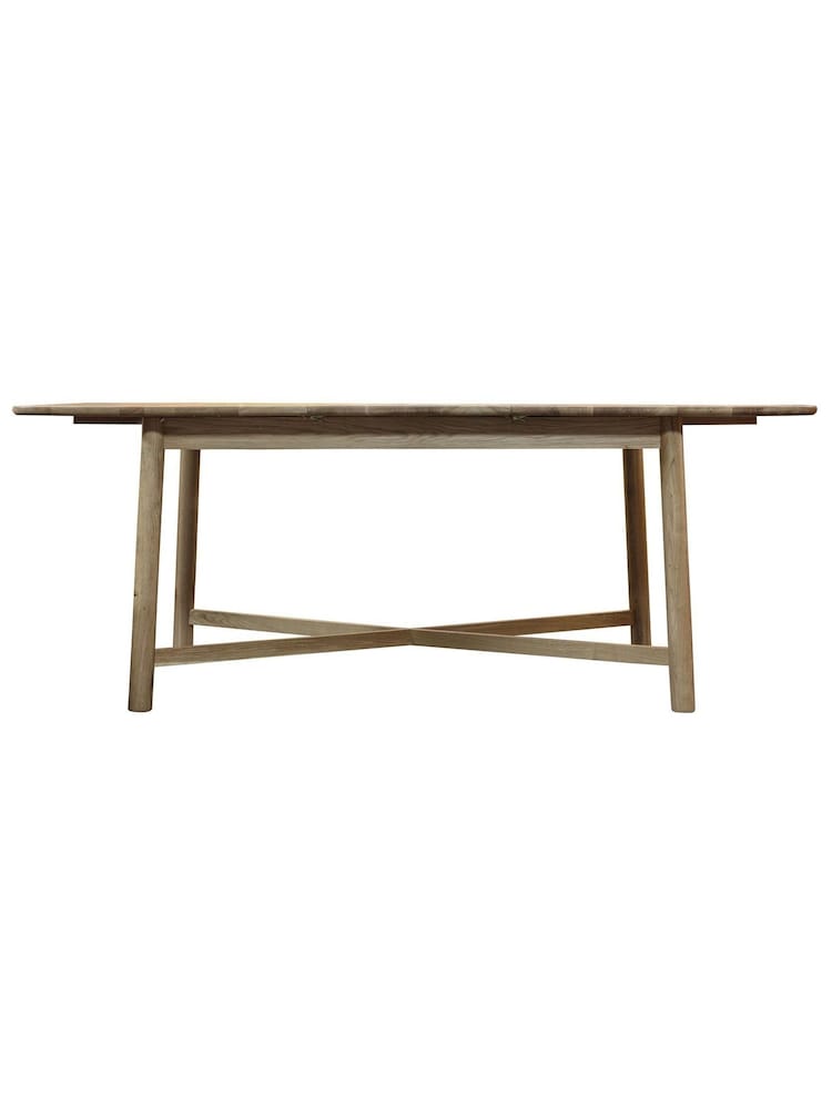 Gallery Home Natural Columbia 8 Seater Extending Dining Table - Image 4 of 4