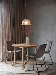 Gallery Home Natural Columbia Round 4 Seater Dining Table - Image 1 of 3