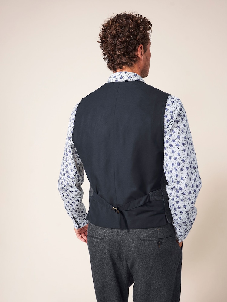 White Stuff Grey Heath Regular Fit Waistcoat - Image 2 of 4 White Stuff Grey Heath Regular Fit Waistcoat - Image 2 of 4