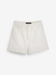 White Denim Mom Shorts - Image 2 of 5