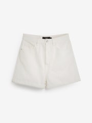 White Denim Mom Shorts - Image 5 of 5