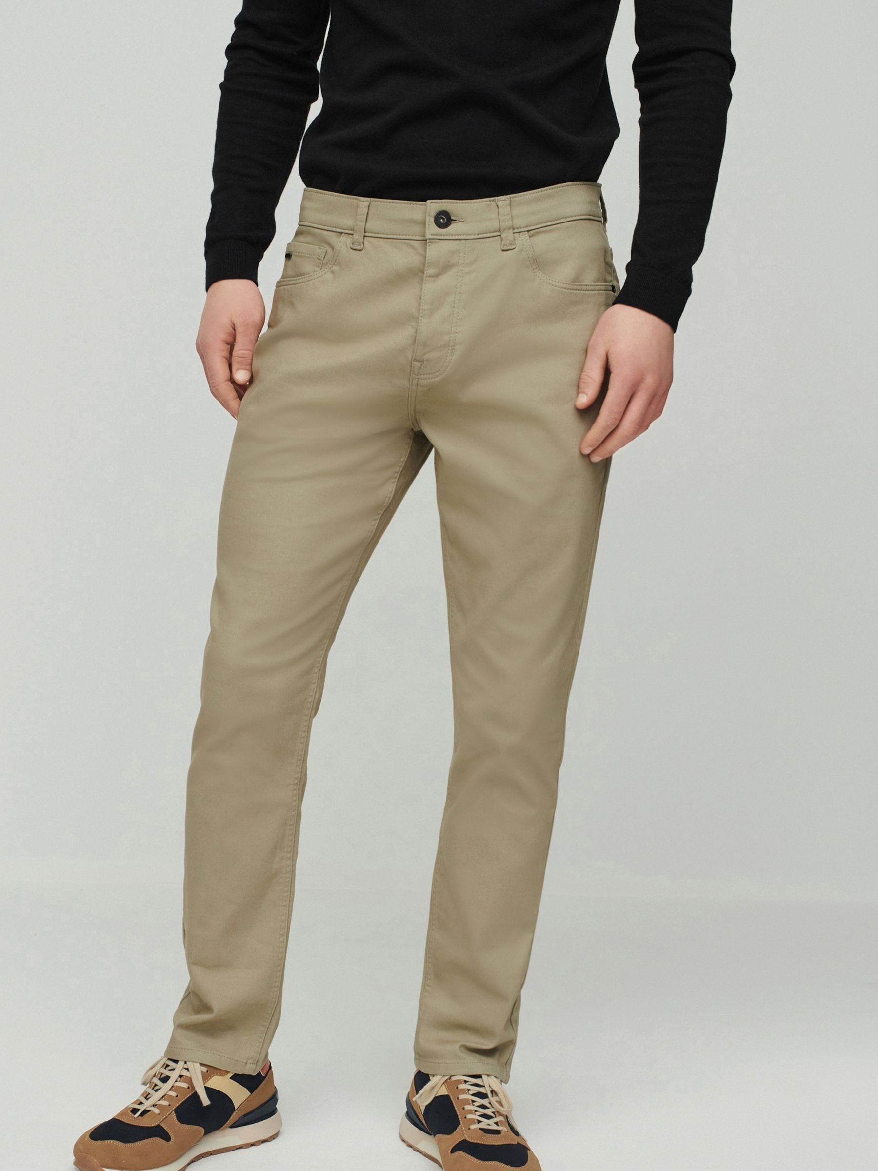 Buy Stone Slim Fit Soft Touch 5 Pocket Jean Style Trousers from Next South Africa