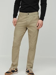 Stone Slim Fit Soft Touch 5 Pocket Jean Style Trousers - Image 1 of 8
