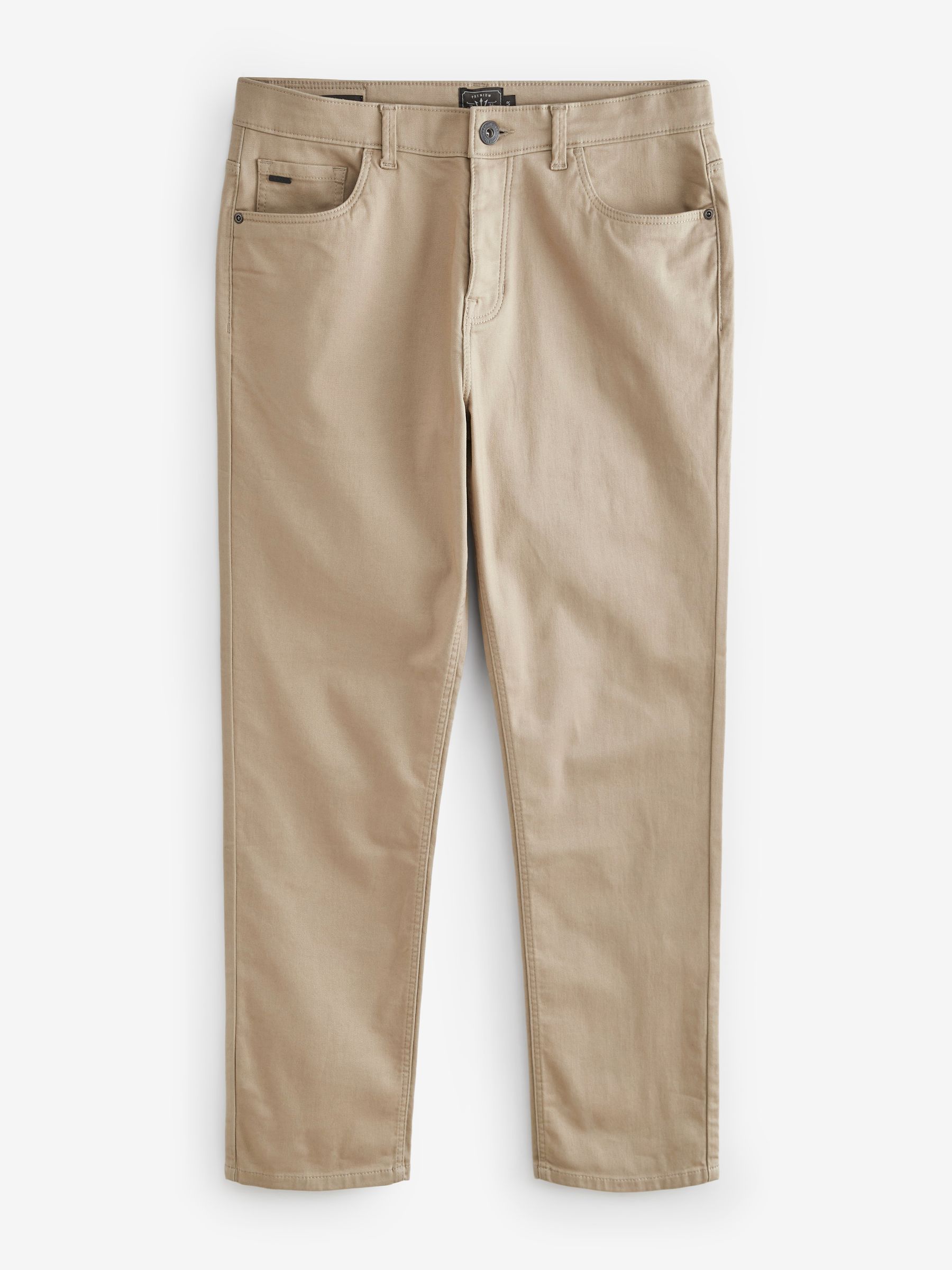 Buy Stone Slim Fit Soft Touch 5 Pocket Jean Style Trousers