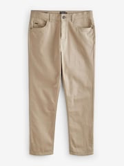 Stone Slim Fit Soft Touch 5 Pocket Jean Style Trousers - Image 7 of 8