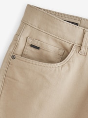 Stone Slim Fit Soft Touch 5 Pocket Jean Style Trousers - Image 8 of 8