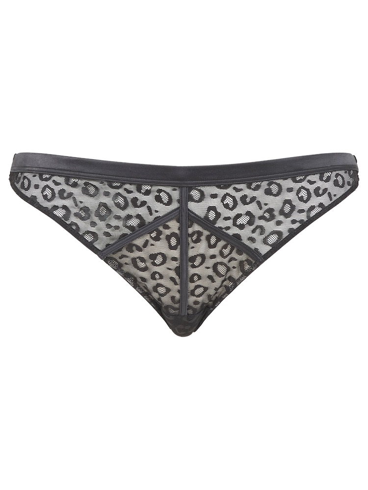 Figleaves Natural Leopard Pimlico Thong - Image 5 of 5