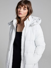 Calvin Klein Natural Modern Maxi Coat - Image 1 of 5