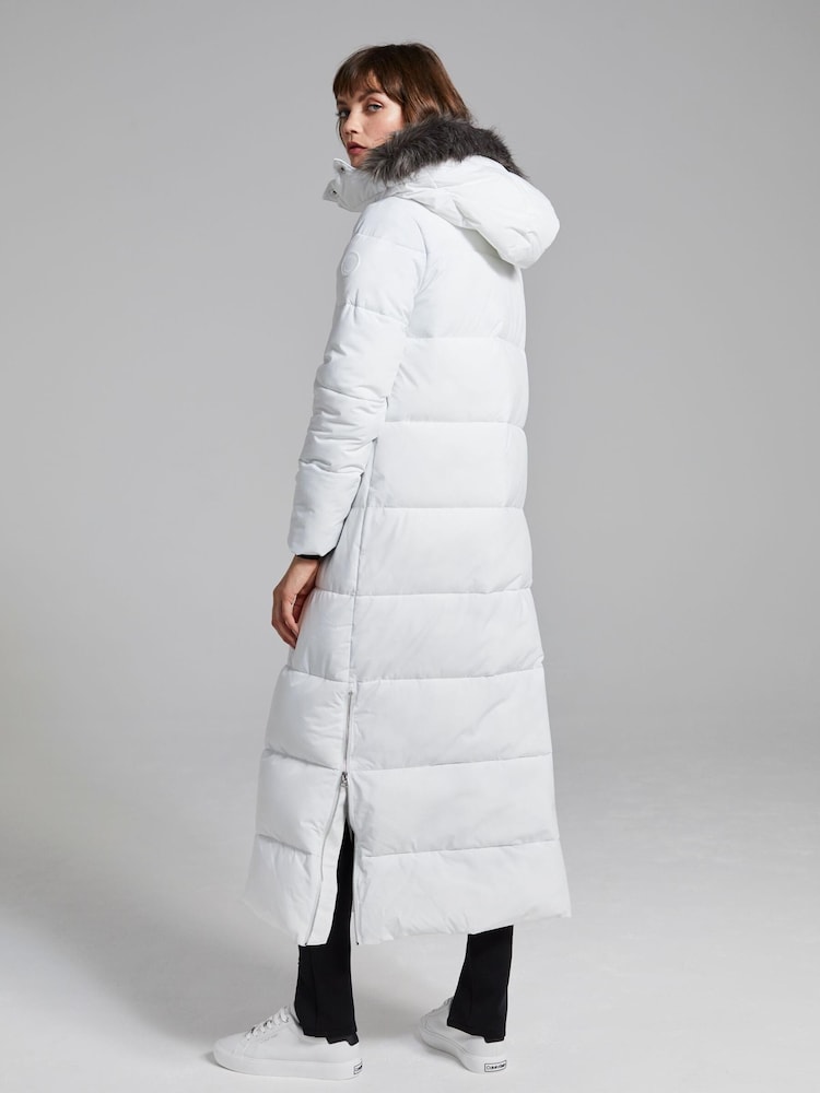 Calvin Klein Natural Modern Maxi Coat - Image 2 of 5