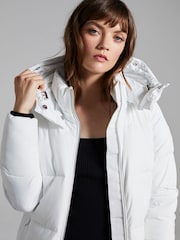 Calvin Klein Natural Modern Maxi Coat - Image 3 of 5