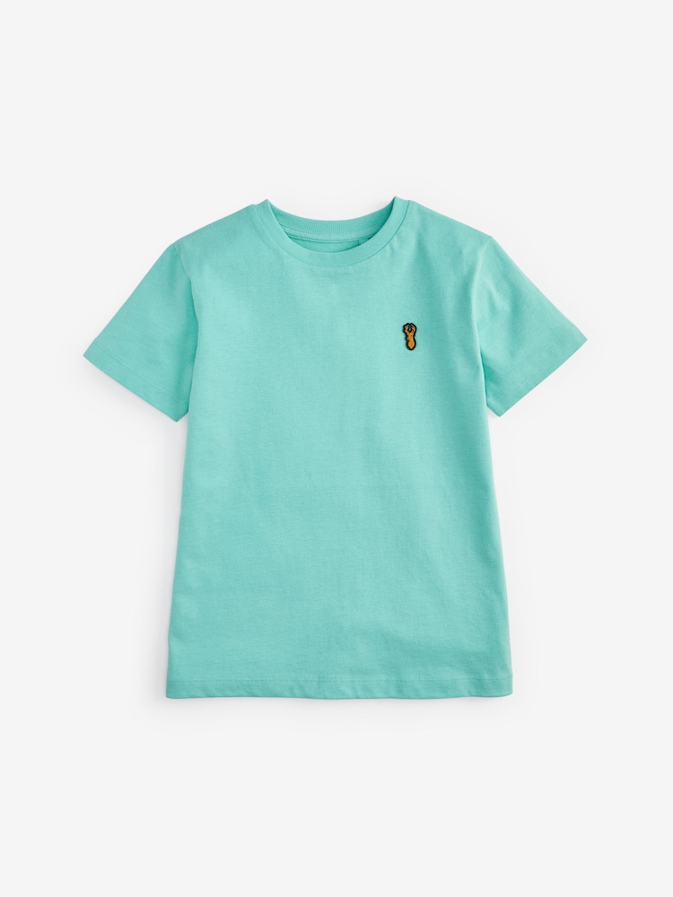 Pastels - Short Sleeve Stag Embroidered T-Shirts 4 Pack (3-16yrs) - Image 2 of 7 Pastels - Short Sleeve Stag Embroidered T-Shirts 4 Pack (3-16yrs) - Image 2 of 7