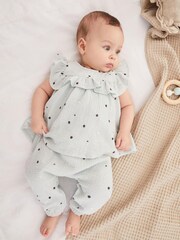 Mint Velvet Polka-Dot Frill Set - Image 1 of 8