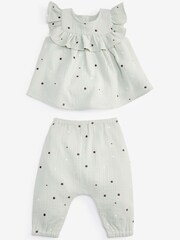 Mint Velvet Polka-Dot Frill Set - Image 6 of 8