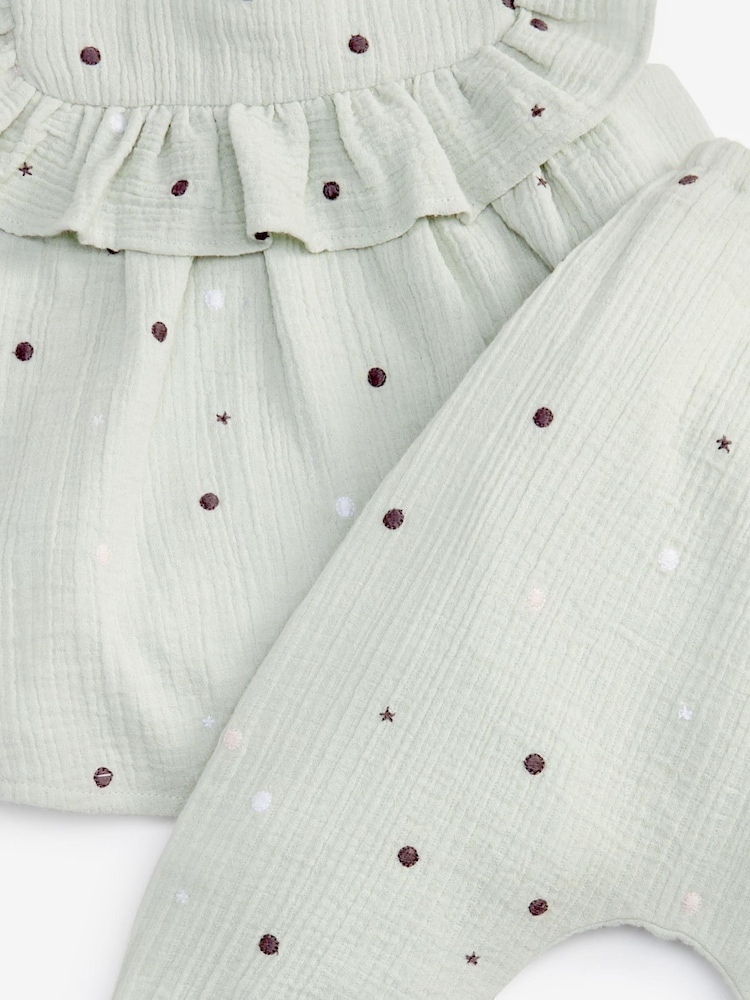 Mint Velvet Polka-Dot Frill Set - Image 8 of 8