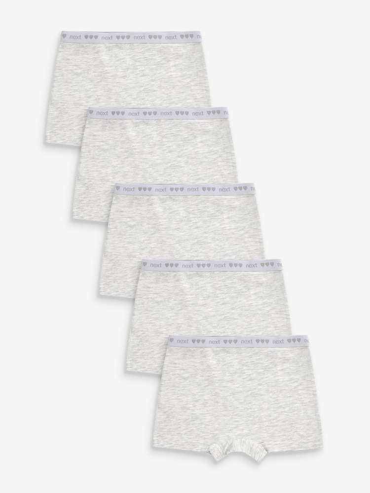 Grau - Kurze Slips im 5er-Pack (2—16 Jahre) - Bild 1 von 2