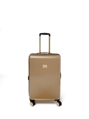 Dune London Gold Olive Medium Suitcase - Image 2 of 6