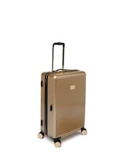 Dune London Gold Olive Medium Suitcase - Image 4 of 6