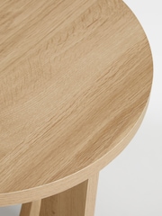 Natural Craft Wood Effect Side Table - Image 2 of 6