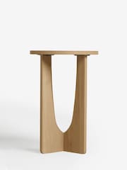 Natural Craft Wood Effect Side Table - Image 3 of 6